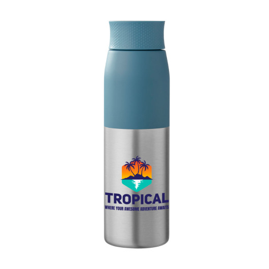 Thiess RPET Metal Water Bottles Blue
